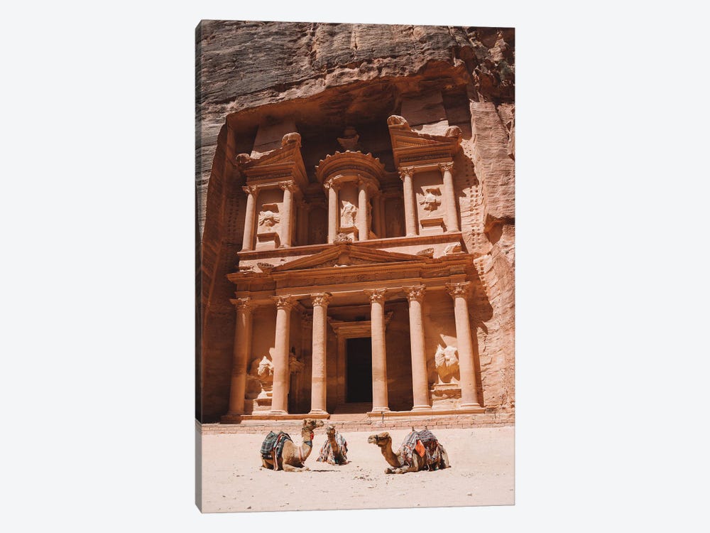 Camels In Petra, Jordan by Karen Mandau 1-piece Canvas Art