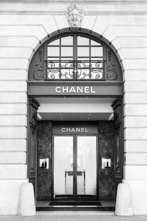 Chanel Store Black And White Art Print by Karen Mandau