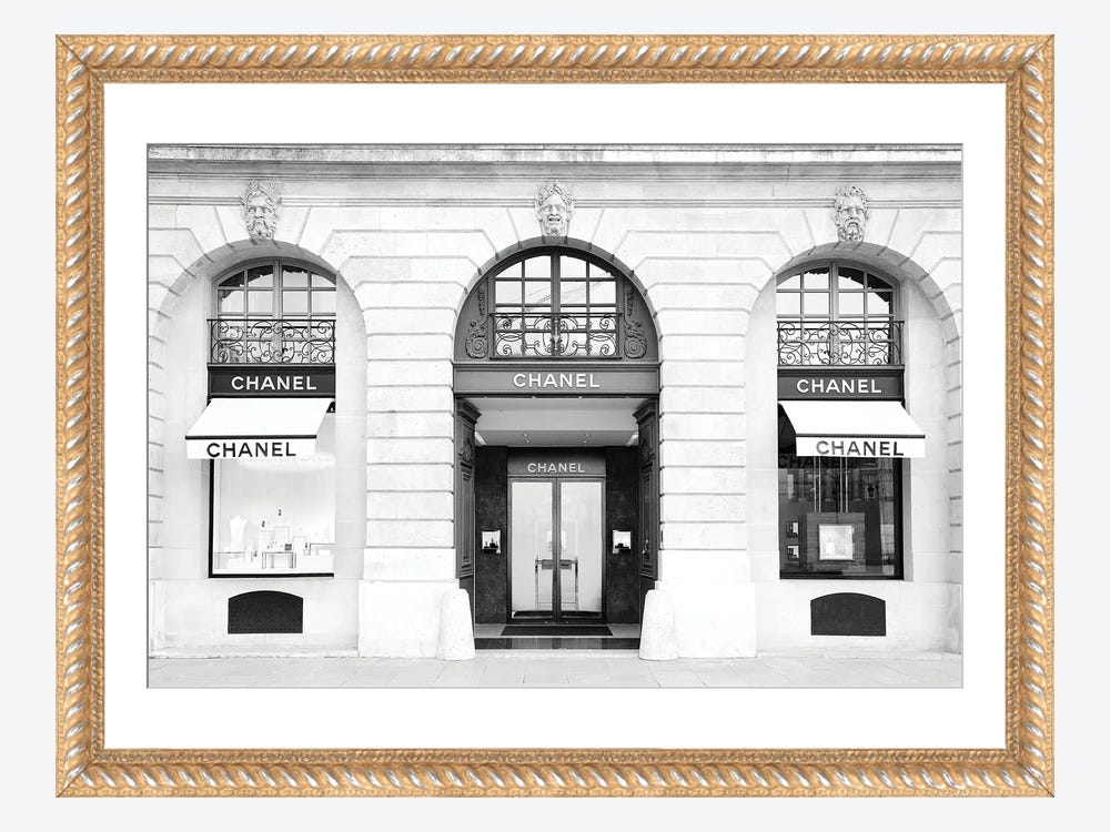 Chanel Store Place Vendôme Paris - Canvas Print Wall Art by Karen Mandau ( Architecture > Doors art) - 8x12 in