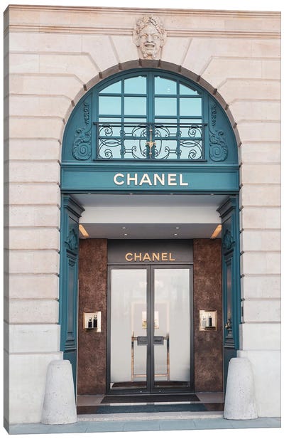 Chanel Store Paris Canvas Art Print - Door Art