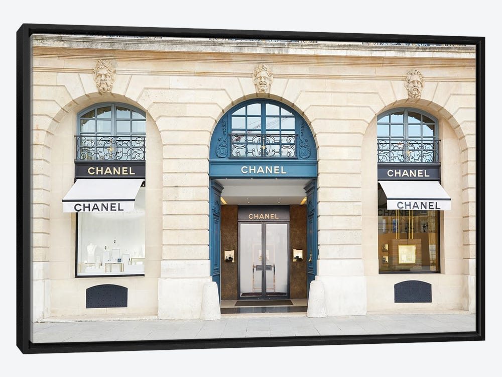 iCanvas Chanel Store Paris by Karen Mandau Framed