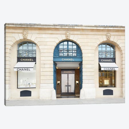 Chanel Store Place Vendôme Paris Canvas Print #KMD41} by Karen Mandau Canvas Print