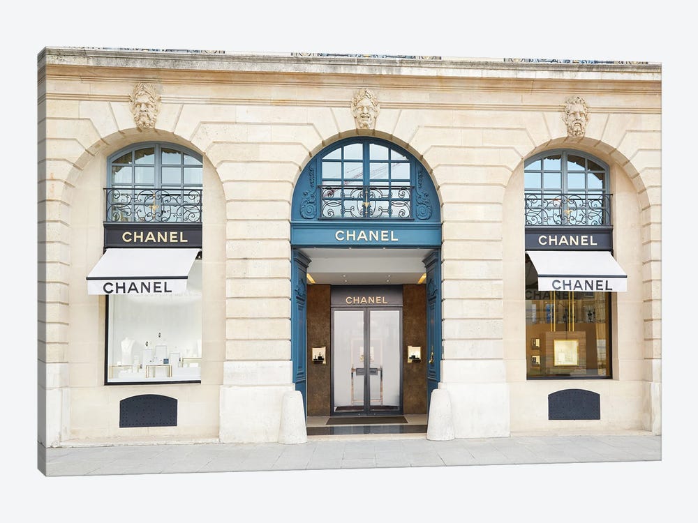 Chanel Store Place Vendôme Paris by Karen Mandau 1-piece Canvas Print