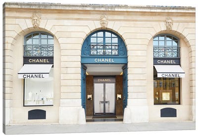 Chanel Store Place Vendôme Paris Canvas Art Print - Door Art