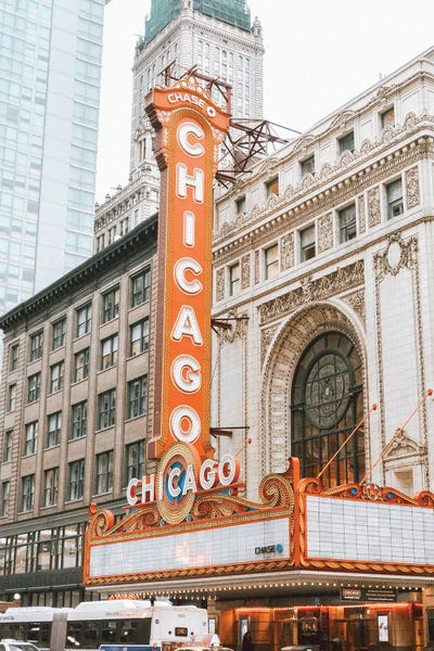 Chicago Theater by Karen Mandau art print