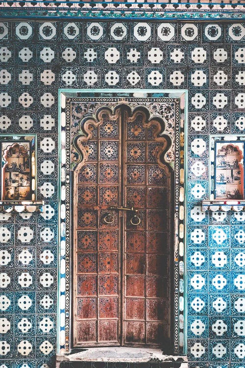 Decorated Indian Door In Pondicherry