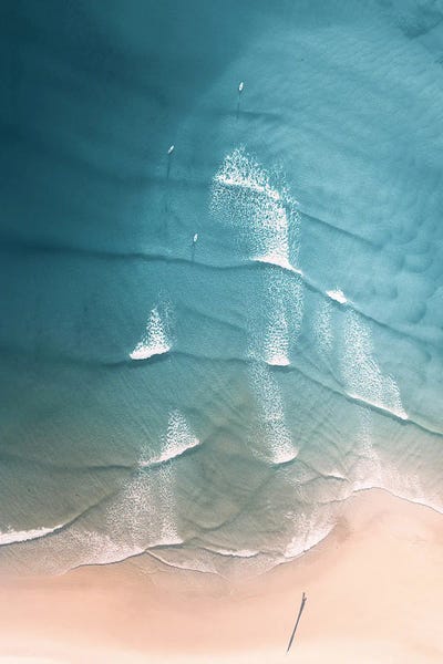 Aerial Beach Pastel by Karen Mandau art print