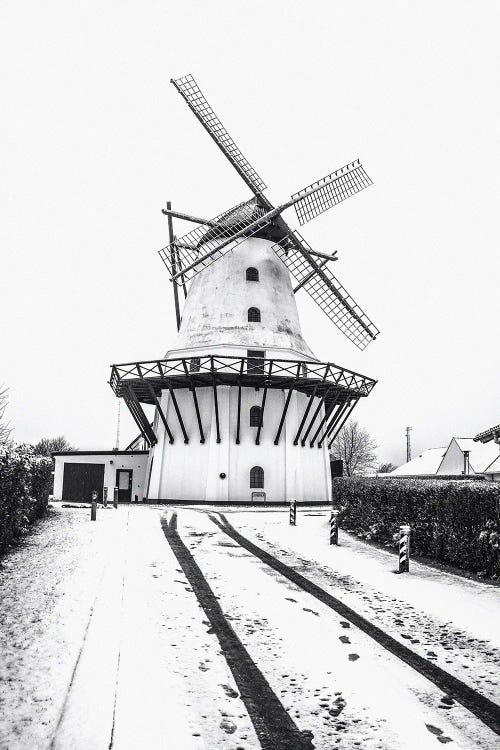 Dutch Windmill In The Snow