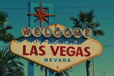 Las Vegas Sign by Karen Mandau canvas print