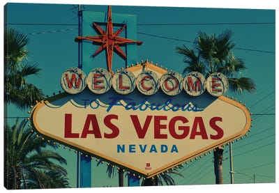 Las Vegas Sign Canvas Art Print - Nevada Art