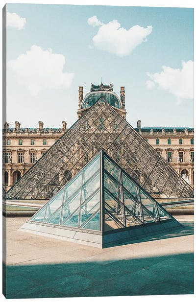 Louvre Museum Paris Canvas Art Print - Karen Mandau