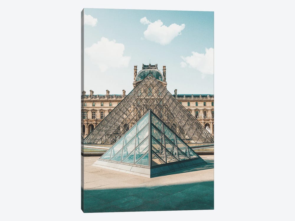 Louvre Museum Paris by Karen Mandau 1-piece Canvas Art Print