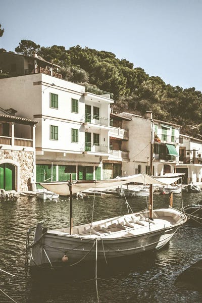 Mediterranean Boat by Karen Mandau art print