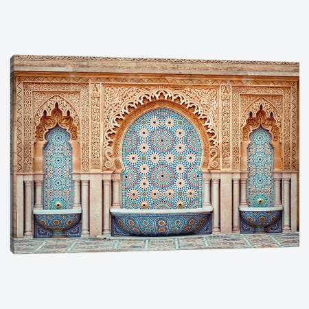 Moroccan Fountain Canvas Print #KMD80} by Karen Mandau Canvas Print