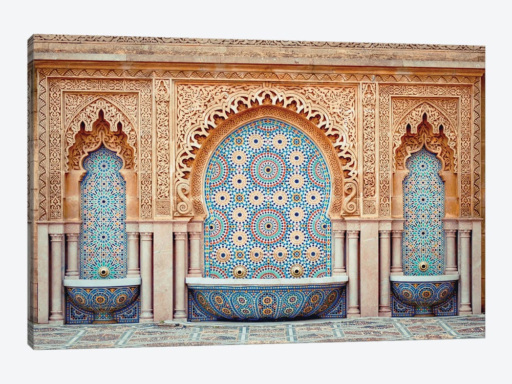 Moroccan Fountain by Karen Mandau 1-piece Canvas Art