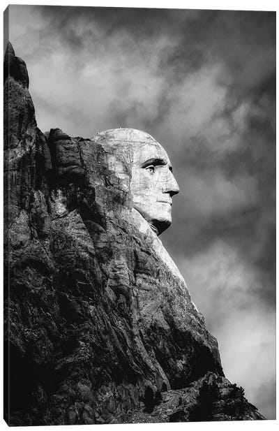 Mount Rushmore George Washington Portrait Canvas Art Print - George Washington