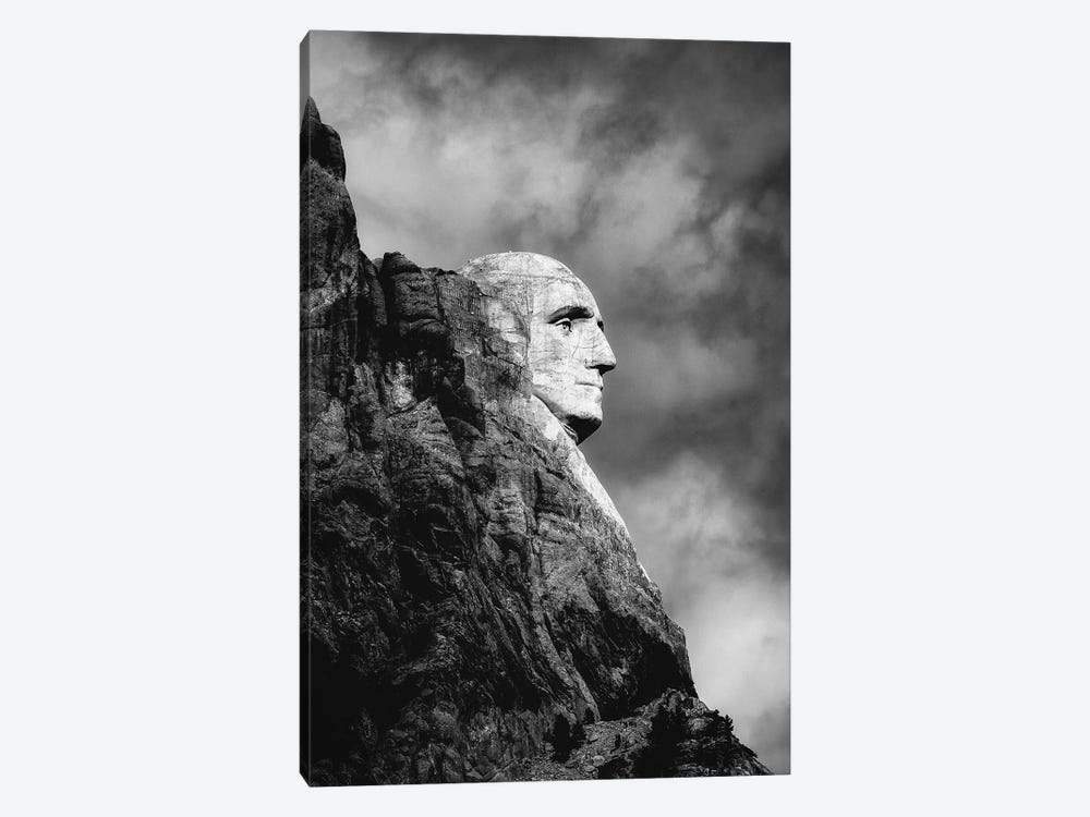 Mount Rushmore George Washington Portrait by Karen Mandau 1-piece Canvas Artwork