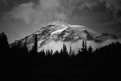 Mountain Black And White by Karen Mandau art print