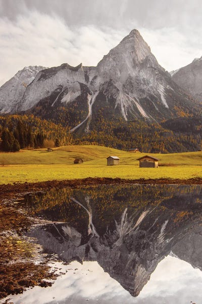 Mountain Lake In Austria by Karen Mandau art print