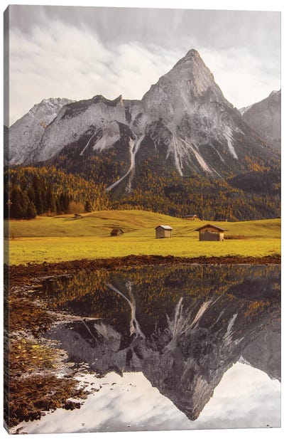 Mountain Lake In Austria Canvas Art Print - Karen Mandau