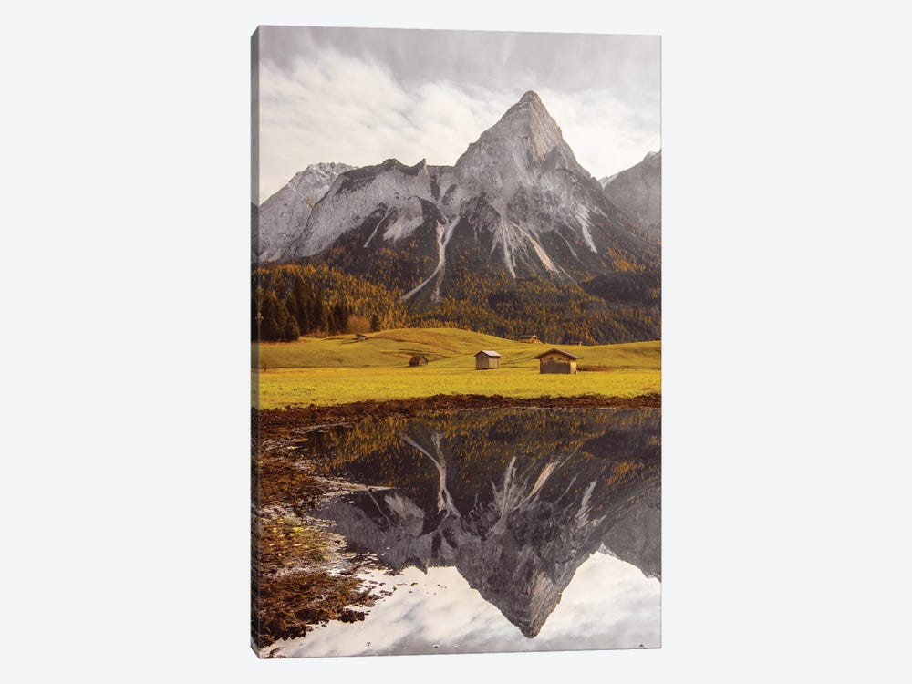 Mountain Lake In Austria by Karen Mandau 1-piece Canvas Wall Art