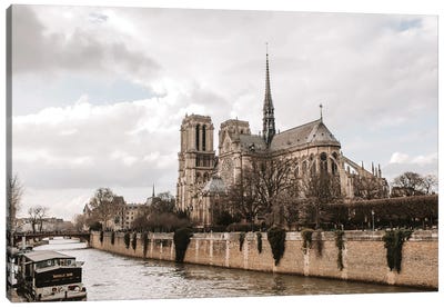 Notre Dame De Paris Canvas Art Print - Notre Dame Cathedral