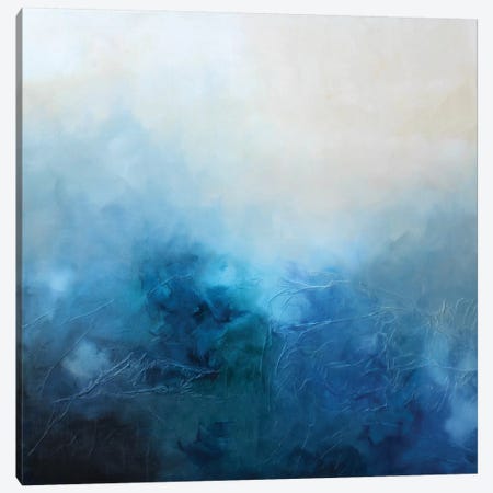 Blue Bliss Canvas Print #KMH74} by KR MOEHR Canvas Print