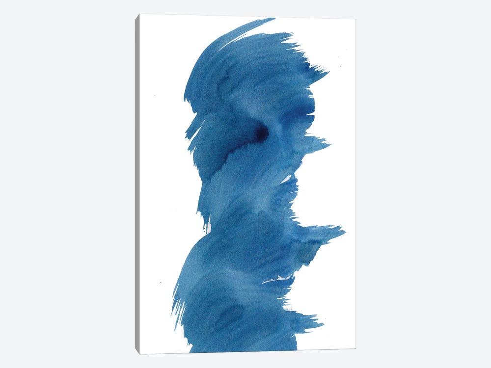Blue Fevered I by KR MOEHR 1-piece Canvas Artwork