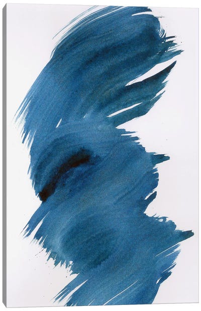 Blue Fevered II Canvas Art Print - Minimalist Bathroom Art