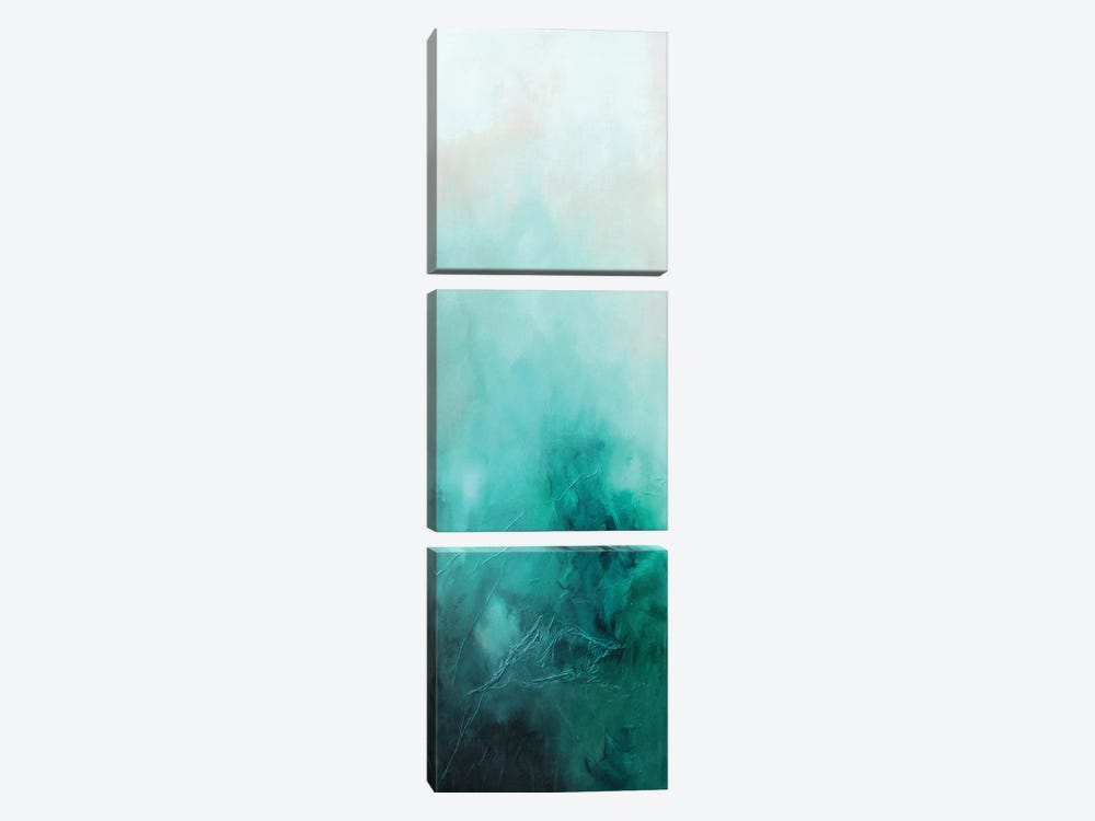 Teal Bliss by KR MOEHR 3-piece Canvas Artwork