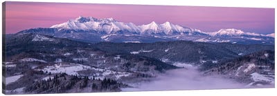 Dawn At Tatra Mountains Canvas Art Print