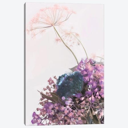 Pink Dandelion Canvas Print #KMK117} by Kamdon Kreations Art Print