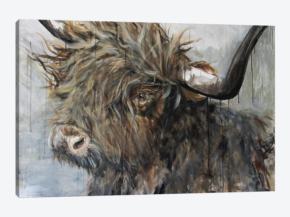 Sweet Cow by Kamdon Kreations 1-piece Canvas Art Print