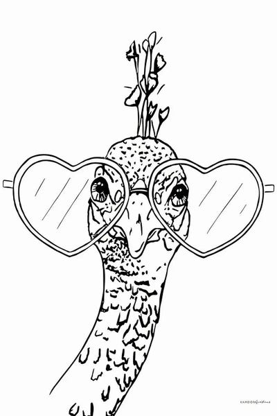 Office Humor: A Little Peacocky III by Kamdon Kreations