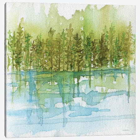 Forest Reflections Canvas Print #KMK141} by Kamdon Kreations Canvas Print