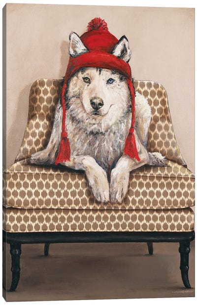 Ruby Canvas Art Print - Siberian Husky Art