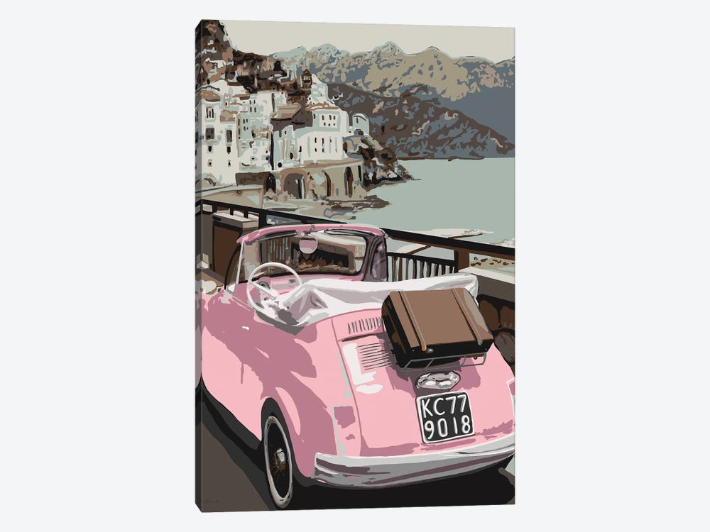 Pink Bug In Europe by Kamdon Kreations 1-piece Canvas Artwork