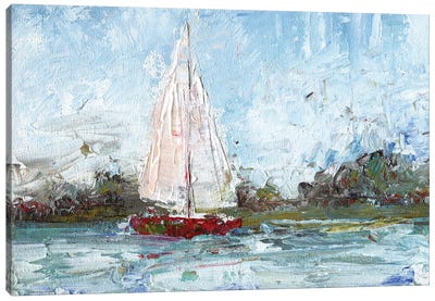 Here We Go A Sailing Canvas Art Print