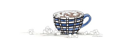 Hot Cocoa by Kamdon Kreations multi panel art