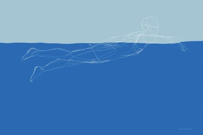 How To Swim II by Kamdon Kreations multi panel art