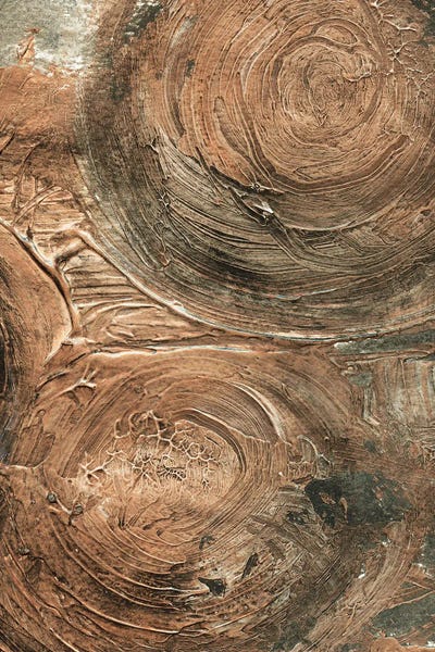 Initials On The Tree by Kamdon Kreations art print