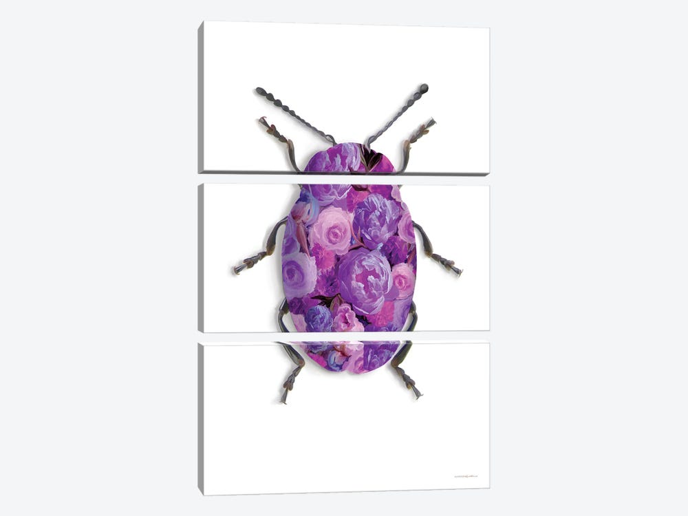 Purple Camo by Kamdon Kreations 3-piece Canvas Print