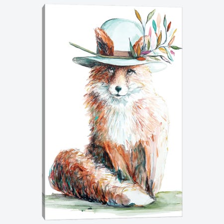 Enchanted Fox Canvas Print #KMK207} by Kamdon Kreations Art Print