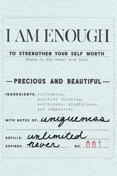 Mental Health Awareness: I Am Enough by Kamdon Kreations