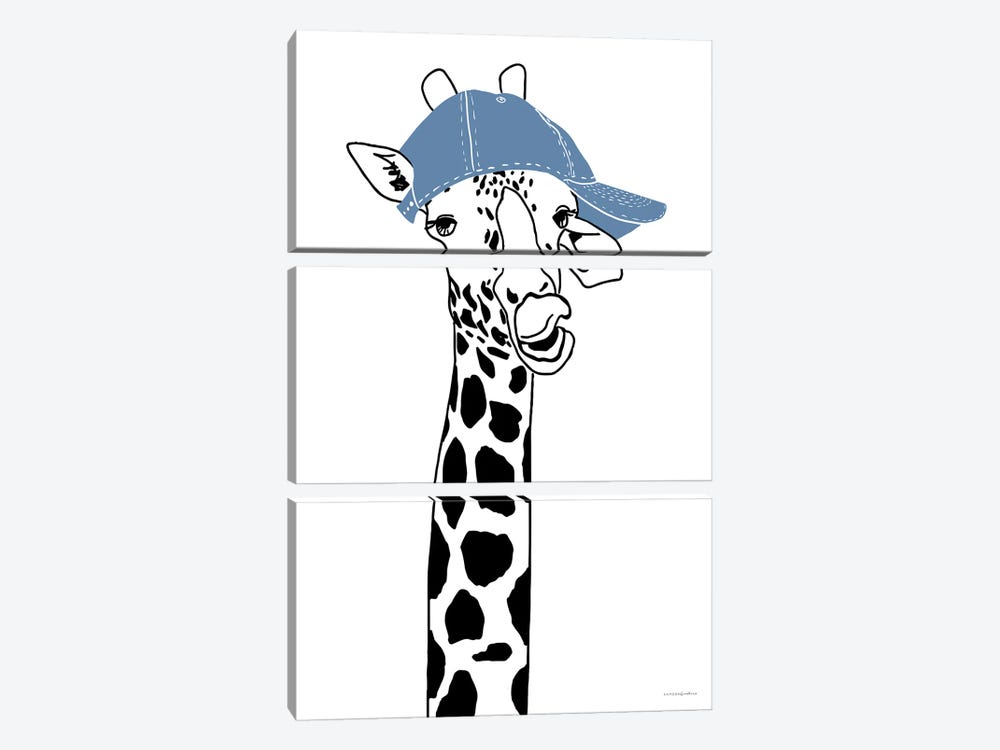 Team Roster Giraffe by Kamdon Kreations 3-piece Art Print