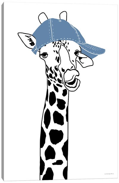 Team Roster Giraffe Canvas Art Print - Kamdon Kreations