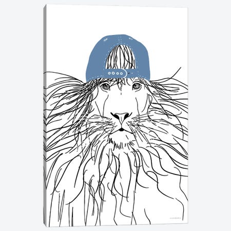 Team Roster Lion Canvas Print #KMK220} by Kamdon Kreations Canvas Wall Art
