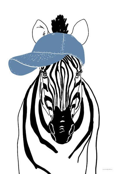 Zebras: Team Roster Zebra by Kamdon Kreations