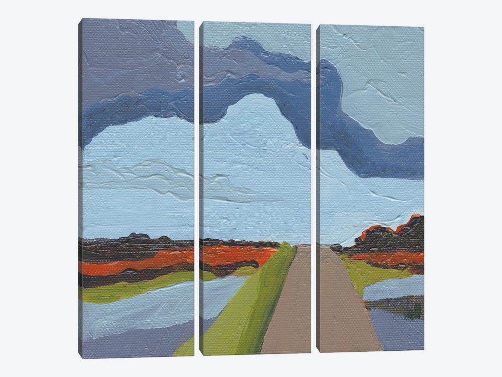 Down The Road by Kamdon Kreations 3-piece Canvas Art Print