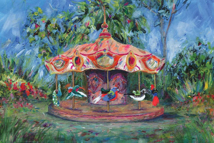 Birdie Go Round by Kamdon Kreations wall art